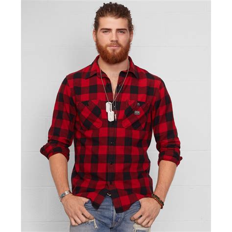 ralph lauren flannel shirt men's.